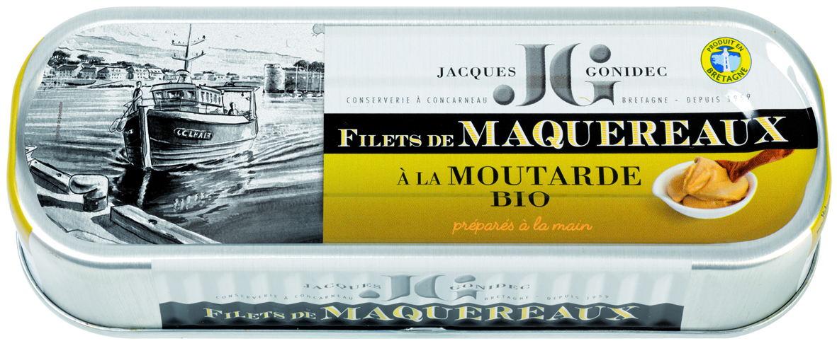 Jacques Gonidec Maquereau mariné en filet sauce moutarde 176g - 3016